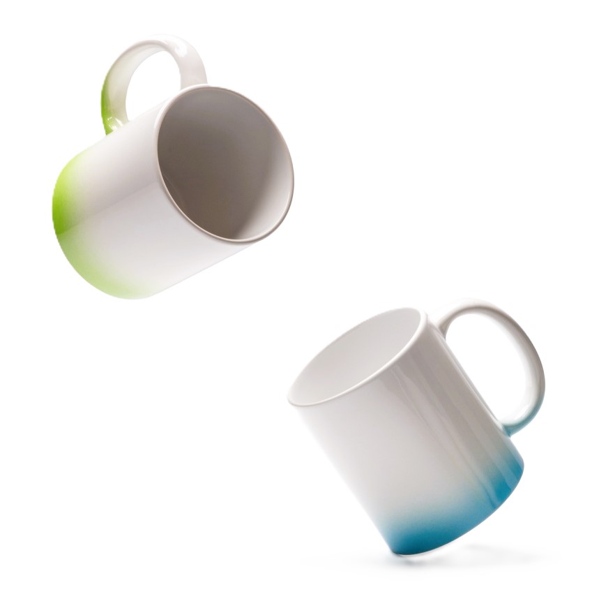 White sublimation mug - colored base